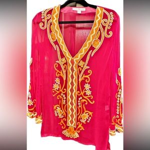 Boston Proper Embellished Tunic